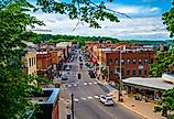 Aerial view of Stillwater, Minnesota. Image credit Cheri Alguire via Shutterstock.