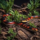 Coral Snake (Micrurus fulvius) is a venomous snake found in the southeastern United States.