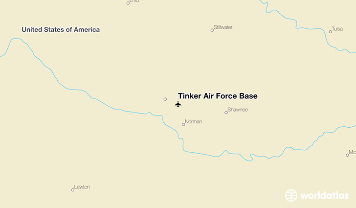 tinker-air-force-base-tik-airport-worldatlas