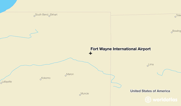 Fort Wayne International Airport Fwa Worldatlas