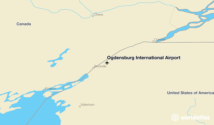 Ogdensburg International Airport Ogs Worldatlas