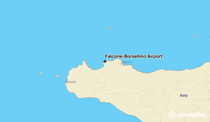 Falcone Borsellino Airport PMO WorldAtlas