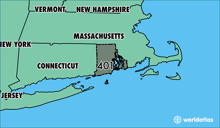 Where Is Area Code 401 Map Of Area Code 401 Providence Ri Area Code