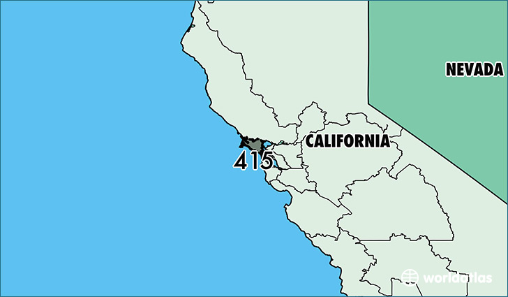 415 Area Code Map Where Is 415 Area Code In California Images And 