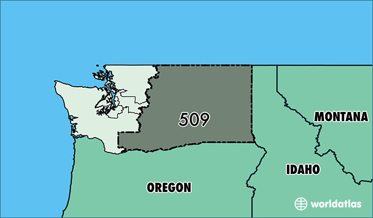 509 Area Code Map Where Is 509 Area Code In Washington Images And 