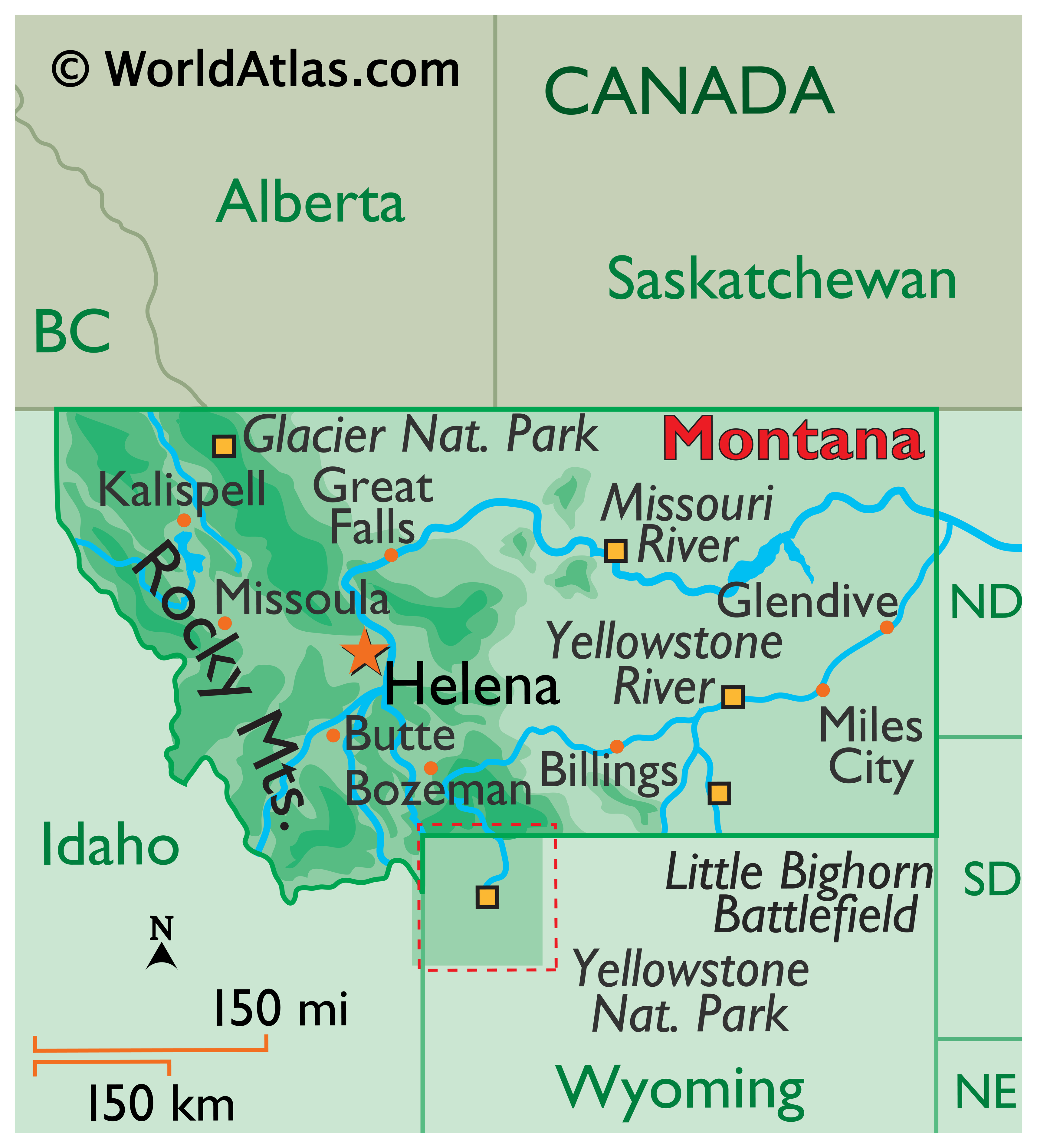 Geography of Montana - World Atlas