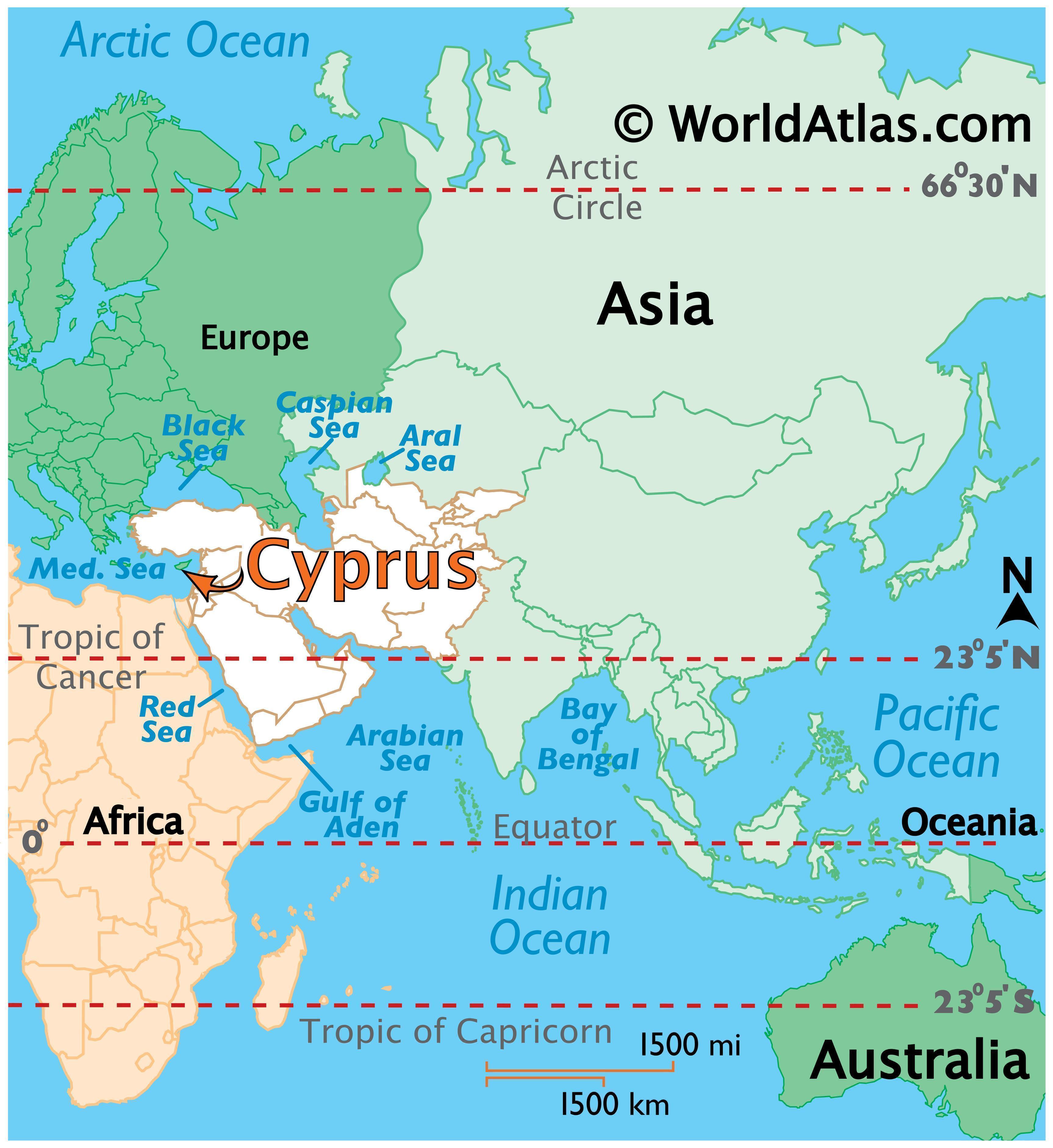 Show Cyprus On World Map GOOGLESAIN