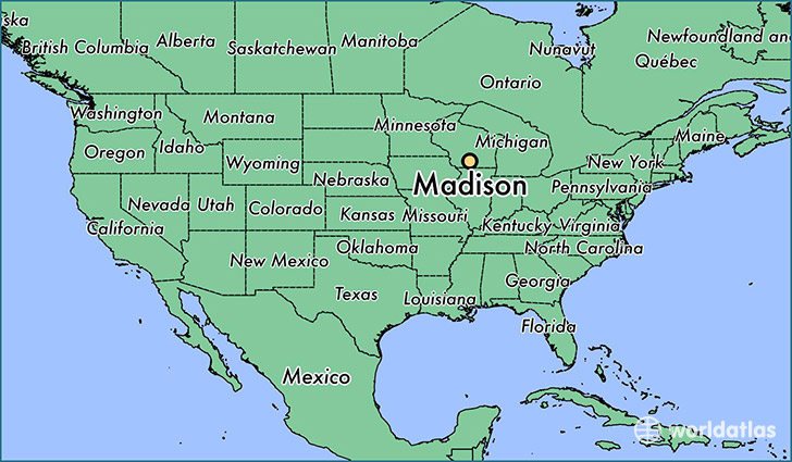 Where is Madison, WI? / Madison, Wisconsin Map - WorldAtlas.com