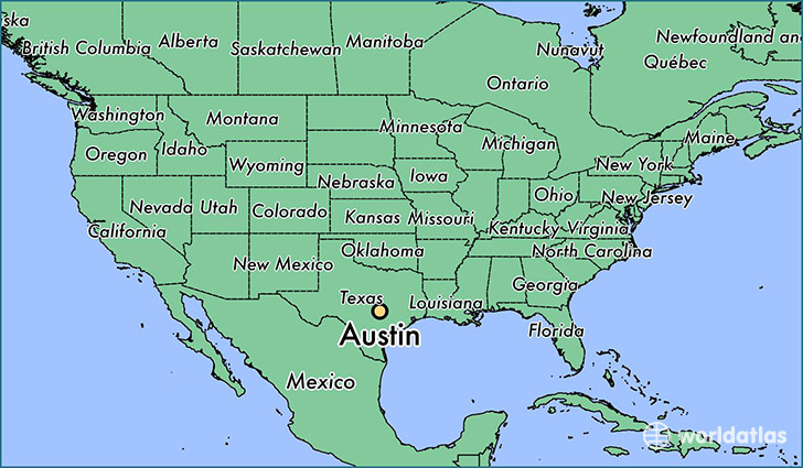 Where is Austin, TX? / Austin, Texas Map - WorldAtlas.com