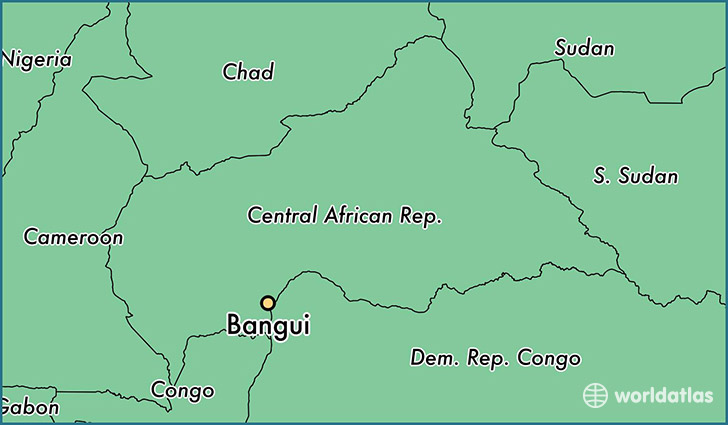 Where Is Bangui The Central African Republic Bangui Bangui Map 6231