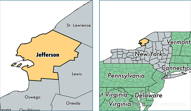 Jefferson County New York Map Of Jefferson County Ny Where Is