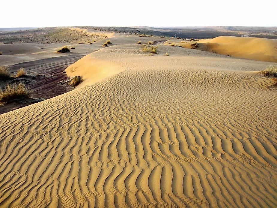 Kara Kum Desert And Canal, Turkmenistan - WorldAtlas.com