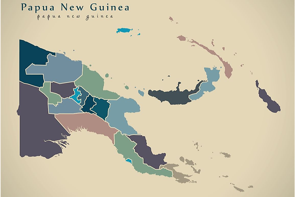 The Provinces Of Papua New Guinea Worldatlas