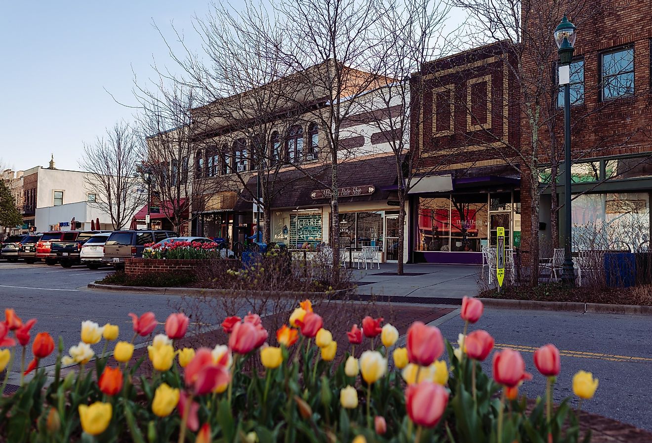 The day before Easter in Hendersonville, North Carolina. Image credit MILA PARH via Shutterstock