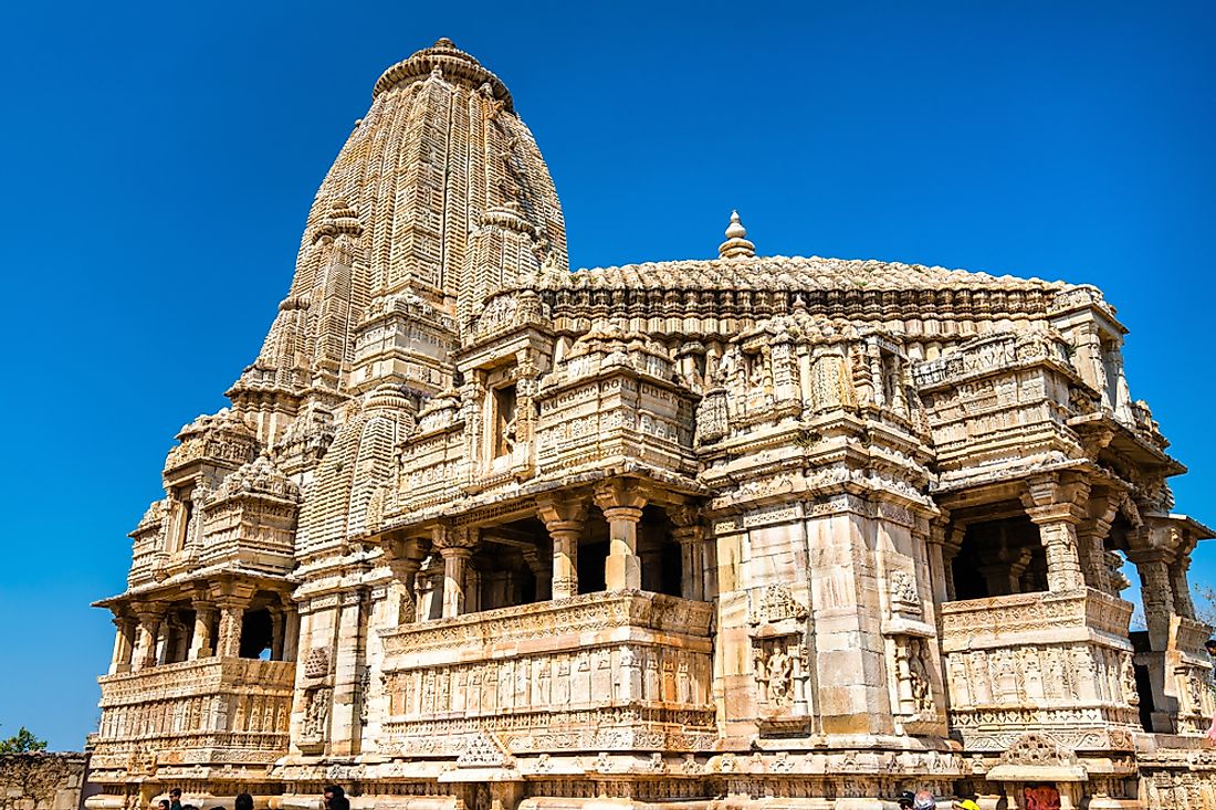 The temple at Chittorgarh Fort in Rajasthan, India was build in dedication to Mirabai.