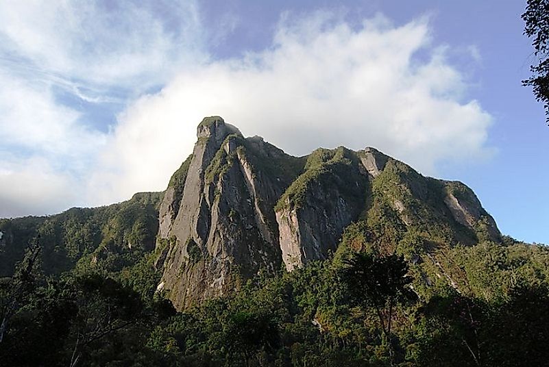 Steep cliffs and massifs are in abundance in Madagascar's Marojejy National Park.