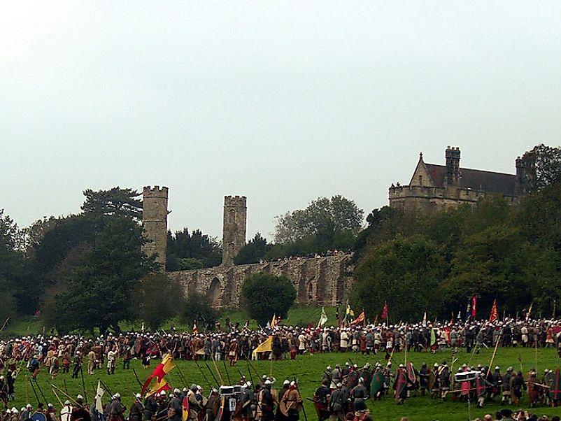 Modern Britons reenact the 11th Century Battle of Hastings which set the stage for the Norman Invasion of England.