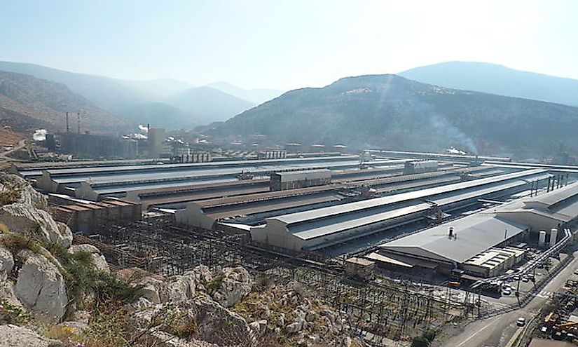 An aluminum factory in Greece.