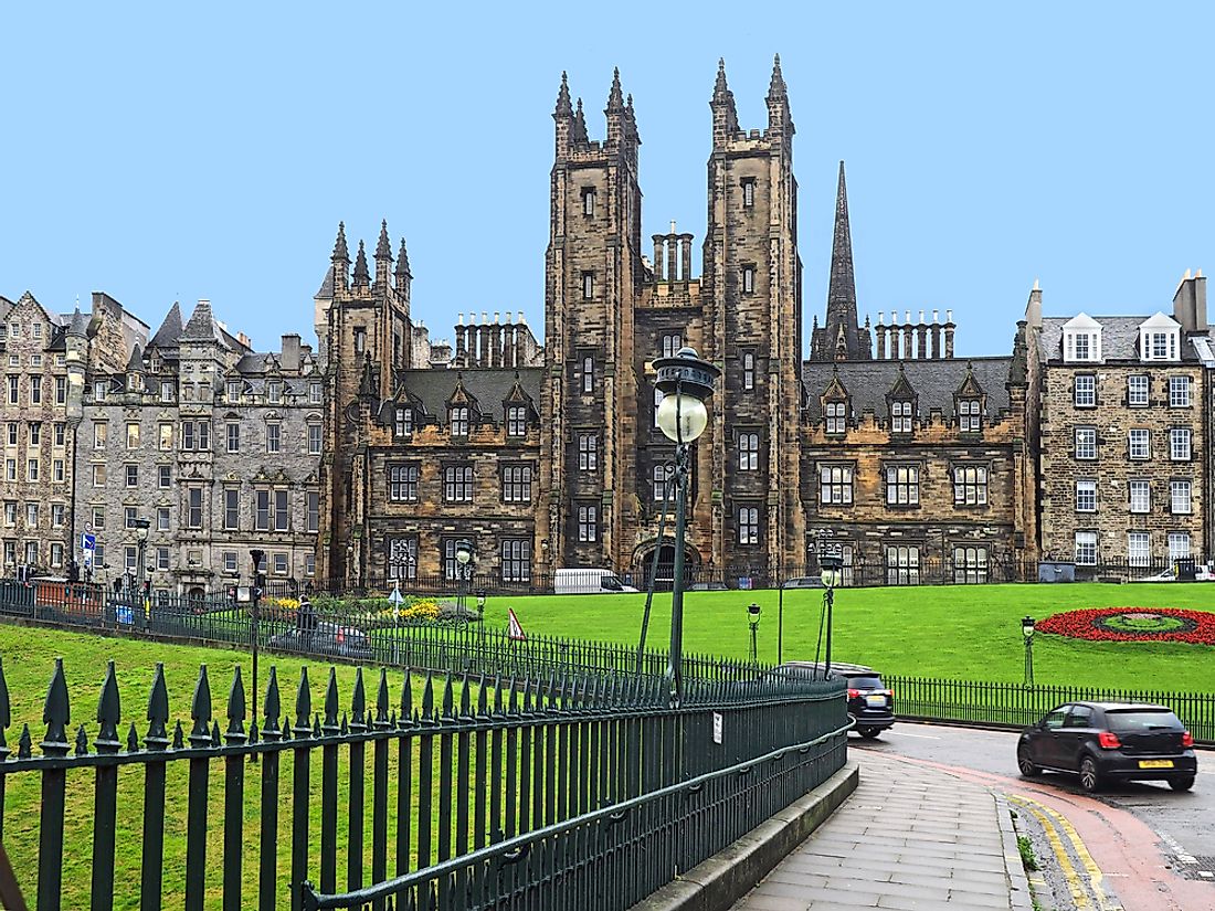 The campus of the University of Edinburgh. 