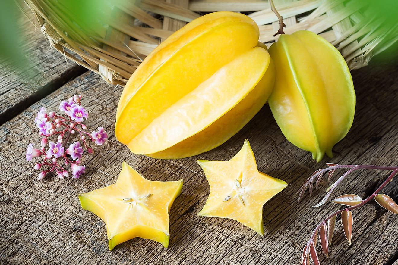 Starfruit is one of the many plant types found in Kazakhstan. 
