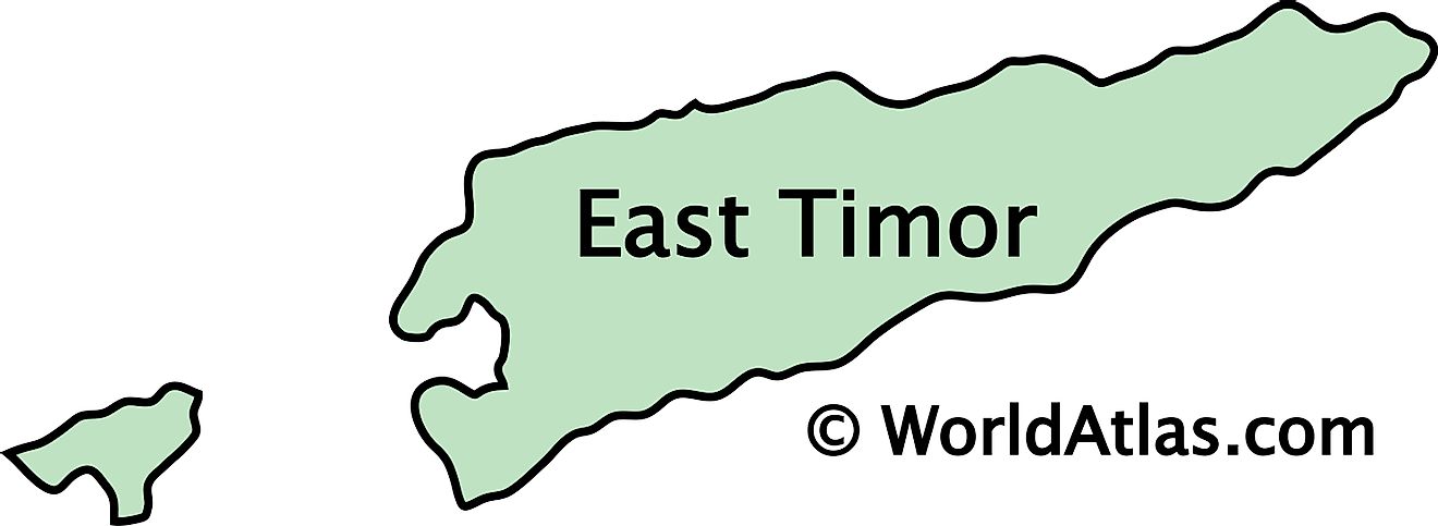 Outline Map of East Timor