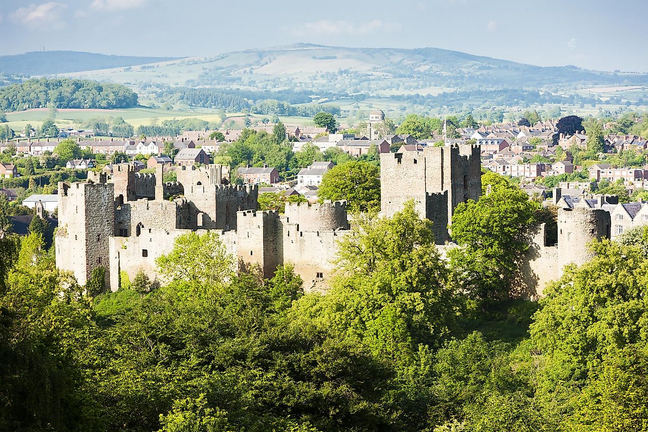 Ruins of Ludlow Castle in England