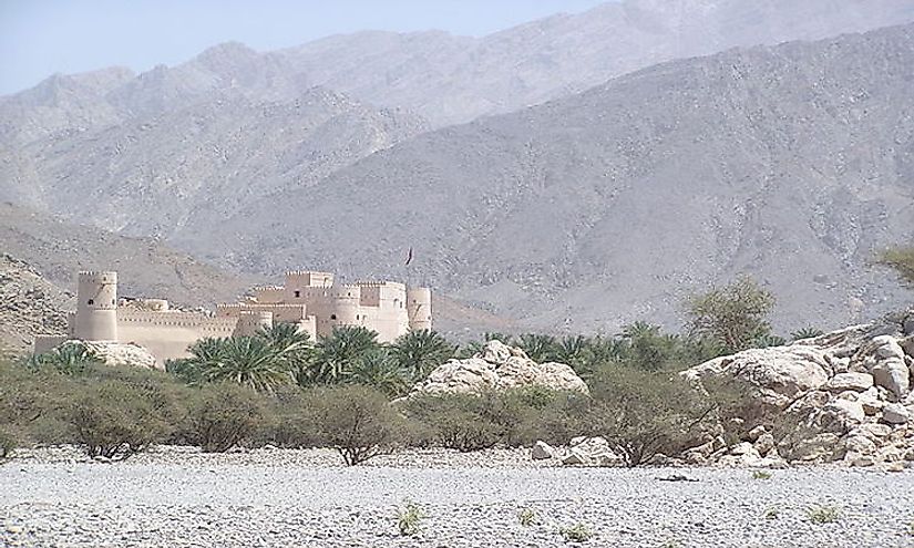 Al Hajar Mountain Range in Oman
