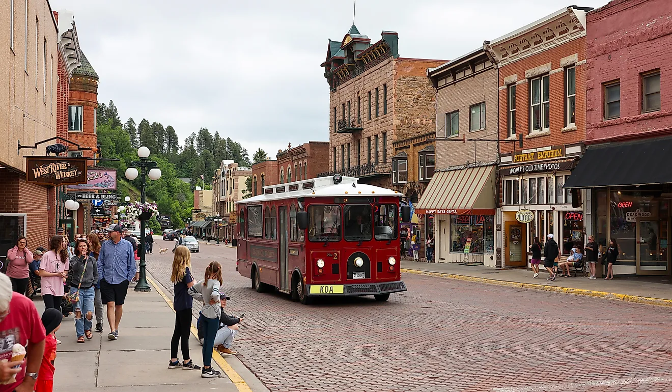Downtown Deadwood, South Dakota. Image credit Bo Shen via Shutterstock