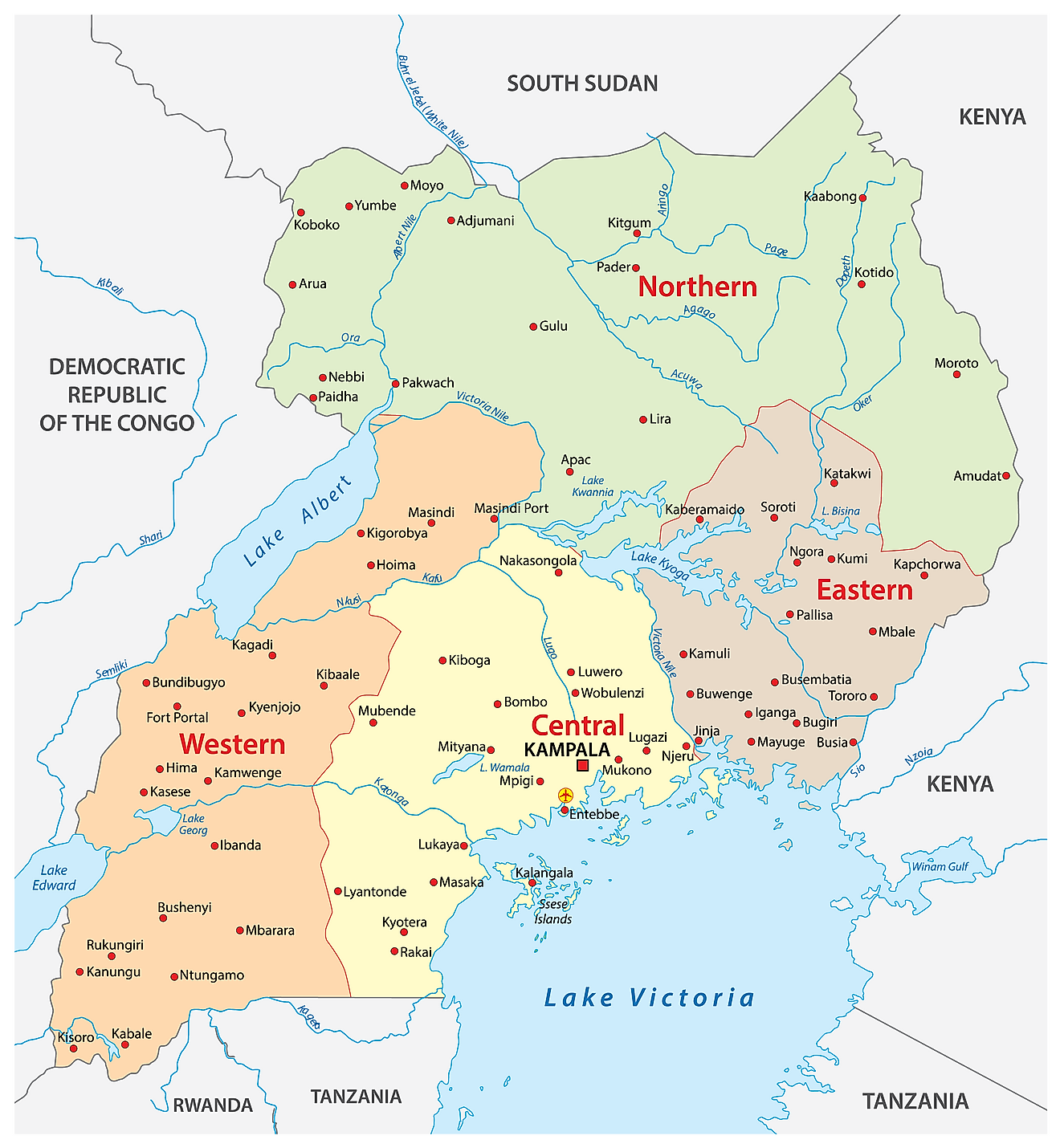 Uganda Maps Facts World Atlas