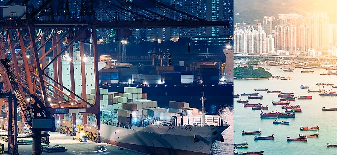 Day and night, Hong Kong's port never ceases to move goods in and out of the international trade powerhouse.