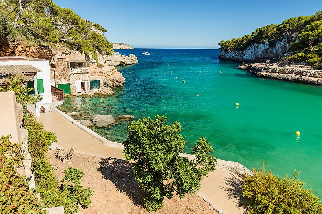 A beautiful beach on the island of Mallorca. 