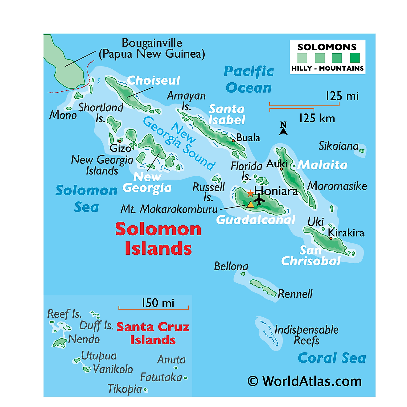 Solomon Islands Maps Facts World Atlas