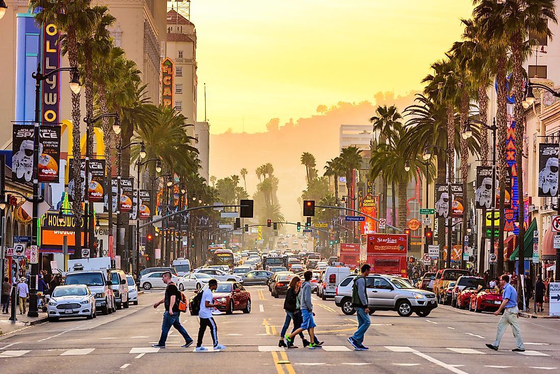 Hollywood Boulevard in Los Angeles, California. Editorial credit: Sean Pavone / Shutterstock.com