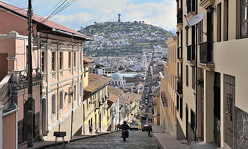 Quito Historic City in Ecuador is a cultural World Heritage Site in the country.