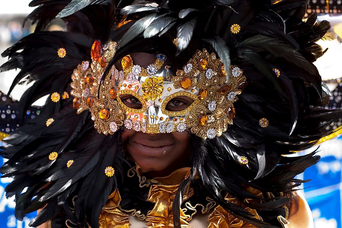 Carnival celebrations in Trinidad and Tobago. Editorial credit: Salim October / Shutterstock.com.