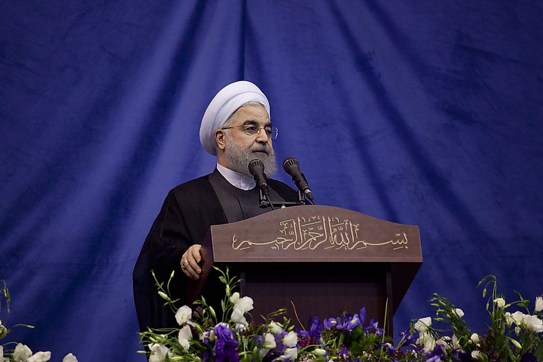 Hassan Rouhani, the incumbent Iranian president. Editorial credit: saeediex / Shutterstock.com.