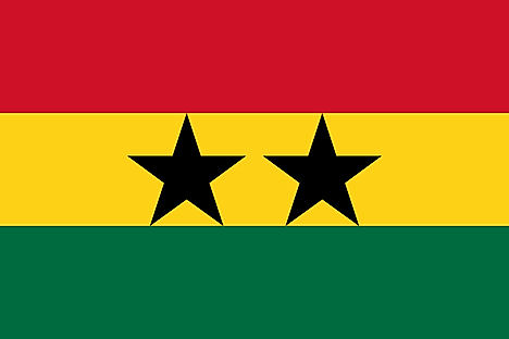Flag of the Ghana-Guinea Union used between November 23, 1958 and April, 1961.
