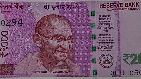 Indian Currency Note of 2000 rupees