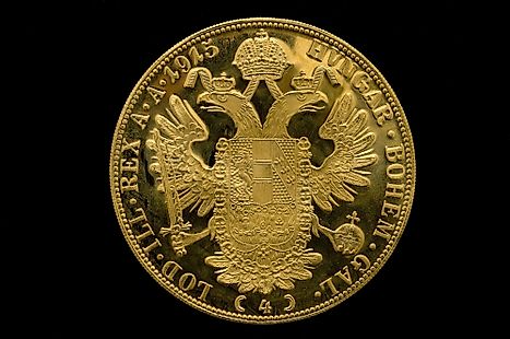 An old coin of Austrian krone