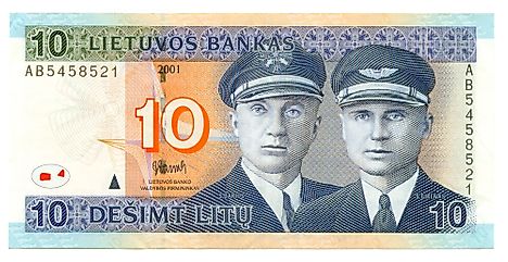 Lithuanian 10 litas Banknote