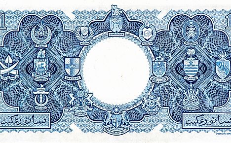 Malaya and British Borneo 1 dollar 1953 Banknotes