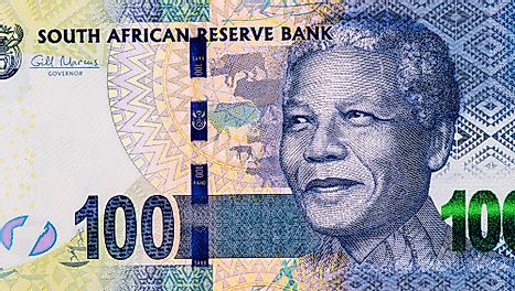 Nelson Rolihlahla Mandela., Portrait from South Africa 100 rand Banknotes.