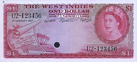 British West Indies 1 dollar Banknote