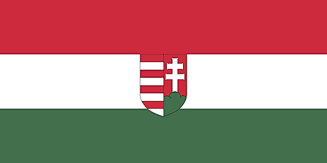 Flag of the short-lived Hungarian People's Republic, used between 1918–1919 under the rule of Károlyi