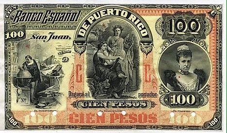 Puerto Rican 100 pesos Banknote