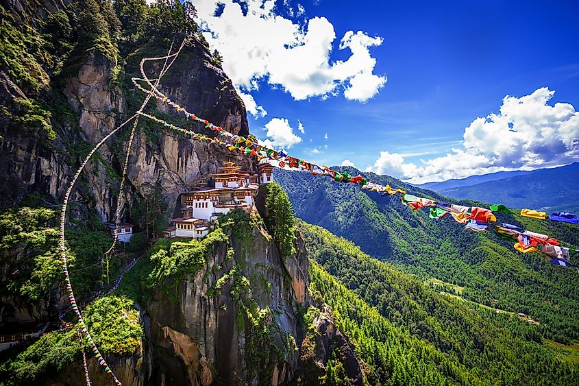 Taktshang Goemba, Tiger nest monastery, Bhutan. Image used under license from Shutterstock.com.