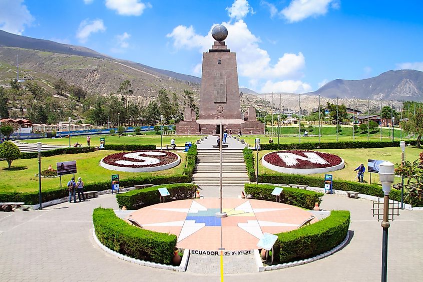 Equator monument near Quito, Ecuador. Image credit: Shutterstock