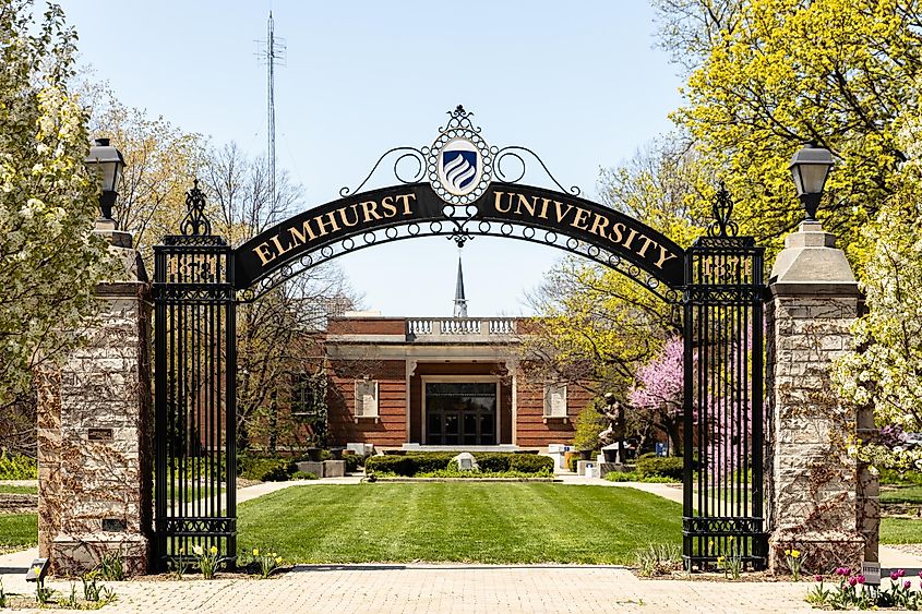 Elmhurst University, a private liberal arts institution in Elmhurst, Illinois.