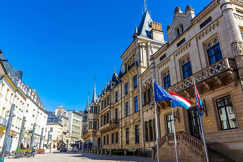 The parliament of Luxembourg in Luxembourg city