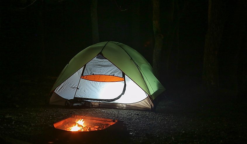 Camping Night Scene